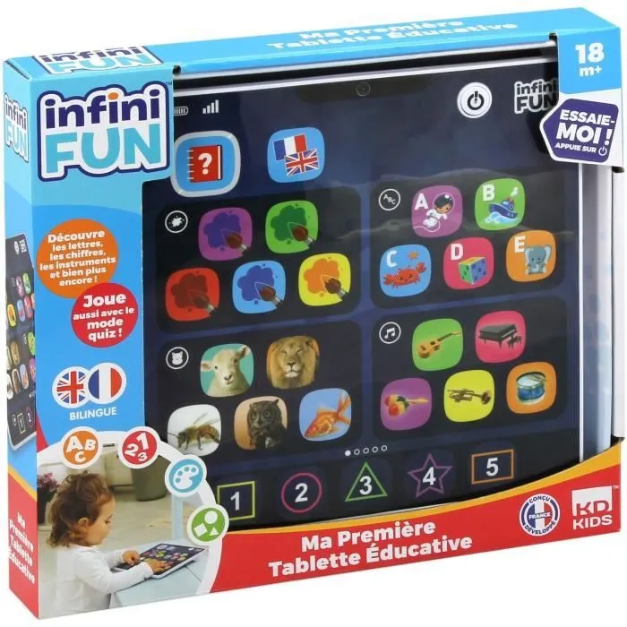 Tablette Éducative - KD - Ma 1ère Tablette Éducative - Extra plate et légère pour les premiers apprentissages-1
