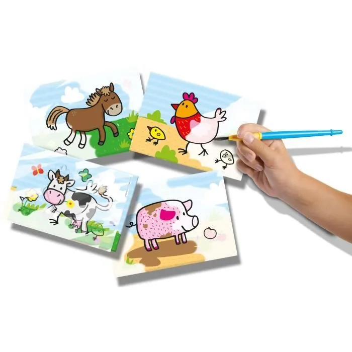 SES CREATIVE - 14455 - Coloriage à l'eau - Animaux de la Ferme-1