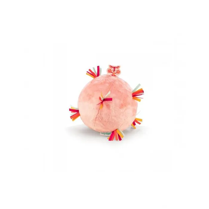 Jouet - LILLIPUTIENS - Balle sonore sensorielle Stella - Rose - Polyester - A partir de 3 mois-0
