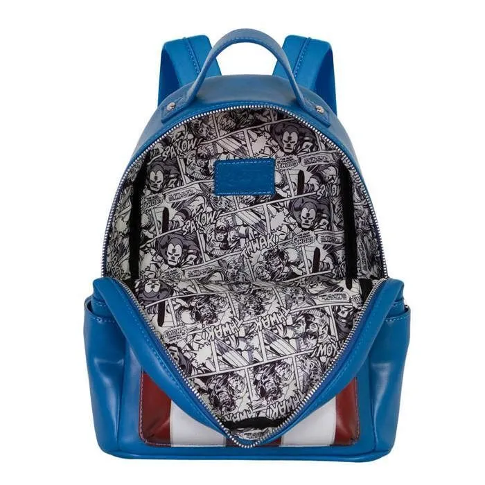 Sac à dos Heady - Marvel Captain America Courage - Bleu - Taille Unique-3