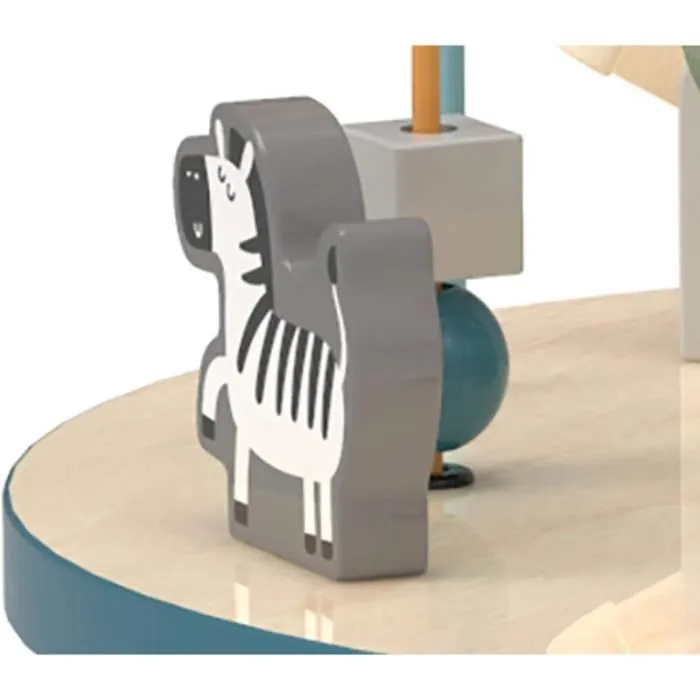 Table d'activités en bois avec grand boulier - Jeux premier âge - Jeux à manipuler - Cubes & tables d'activités-3