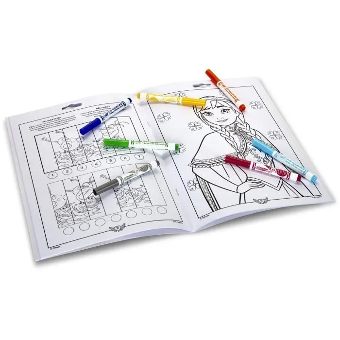 Album de coloriage La Reine des Neiges 2 - GOLIATH - 32 pages d'activités - 7 feutres inclus-1