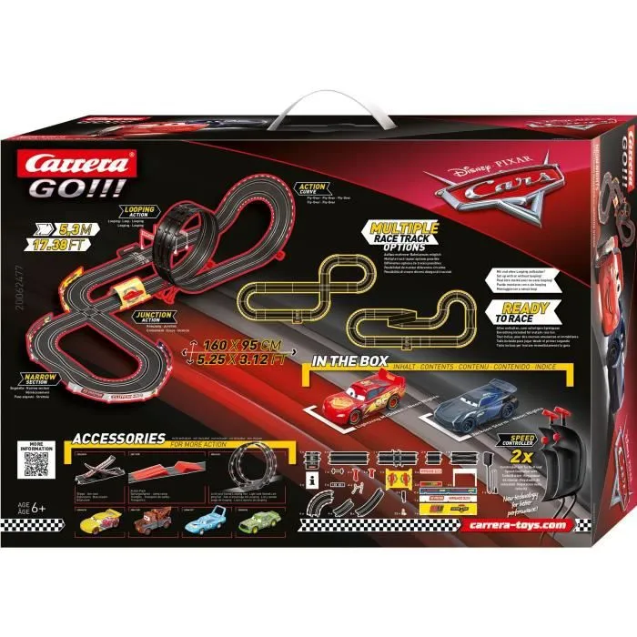 Circuit Carrera Go!!! - CARRERA - Disney Cars - Voitures lumineuses - 1:43-2