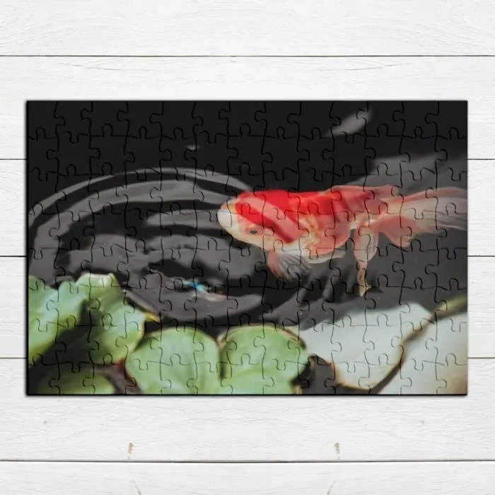 Puzzle Classique 100 pièces Poisson Rouge à la Surface de l'Eau Nature - FABULOUS - Adulte - Intérieur-3