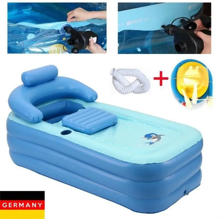 Baignoire Gonflable - Royale - Pliable - PVC Non Toxique - 120x82x48cm - Pour Adultes-3