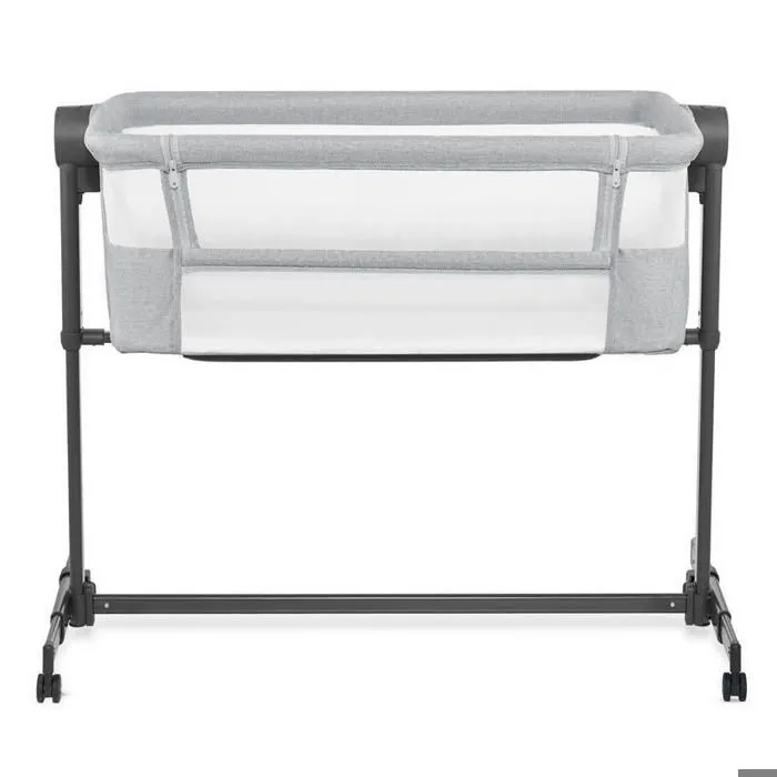 Lit d’appoint 2 en 1 NESTE UP 2 - KINDERKRAFT - Gris - Autonome - 5 niveaux de hauteur - Matelas inclus-0