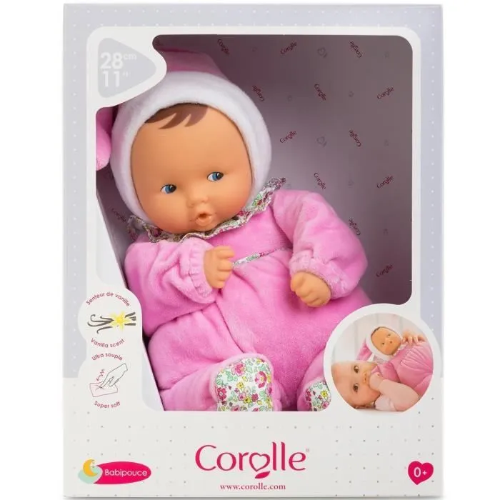 Mon Doudou COROLLE - Babipouce Jardin en Fleurs - 28 cm - senteur de vanille - dès la naissance-1