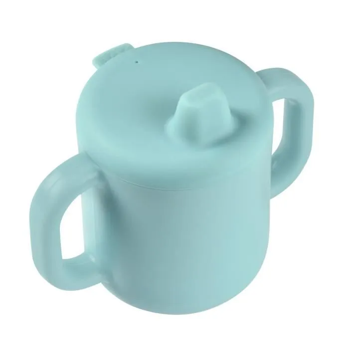 BEABA, Tasse d'apprentissage silicone blue-1