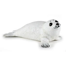 Figurine Bébé phoque - PAPO - L'UNIVERS MARIN - Blanc - Pour Enfant de 3 ans et plus - Intérieur-0