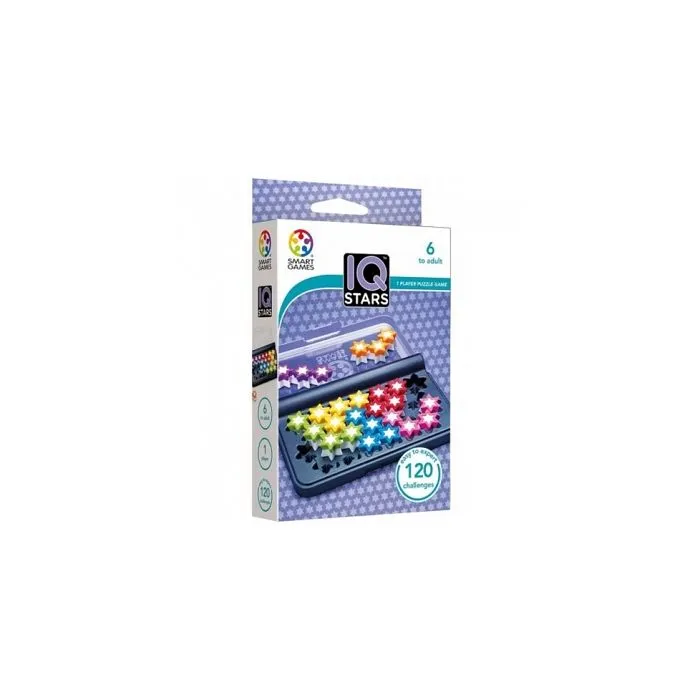 Jeu de logique et de réflexion abstrait - SMART GAMES - Casse-tête IQ STARS - Enfant - Multicolore - 120 pièces-0