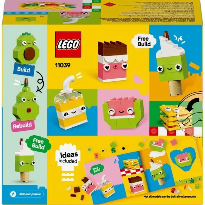 LEGO Classic 11039 Les aliments créatifs - Jouet de construction pour enfants dès 4 ans-5