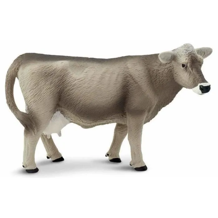 Figurine - SAFARI - Safari Vache suisse - Gris - Pour Enfant - Intérieur-0