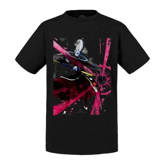 T-shirt Enfant Noir Whis Maitre De Beerus Dragon Ball Super Dbz Manga-0
