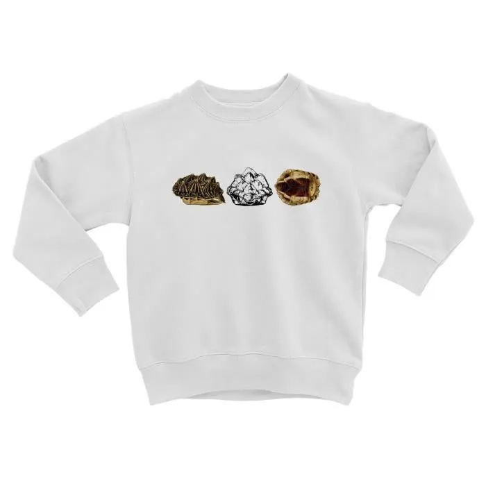 Sweatshirt Enfant Carapace Tortue Minimaliste Biologie Illustration Ancienne-0