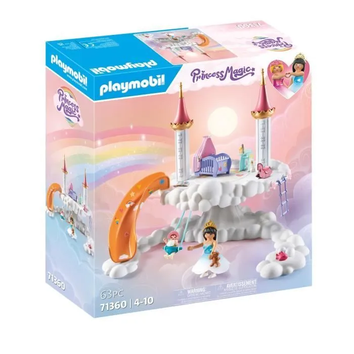PLAYMOBIL 71360 Nurserie dans les nuages, Princess Magic, 63 pièces, Dès 4 ans-0