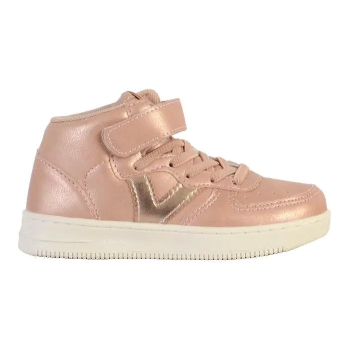 Chaussures de lifestyle enfant - Victoria - Basket Montante - Rose foncé - Confort exceptionnel - Lacets plats-1