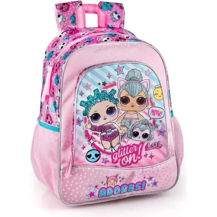 Sac à Dos Enfant - LOL Surprise - Modèle 91310 - Rose - Polyester - 39x32x15 cm-0