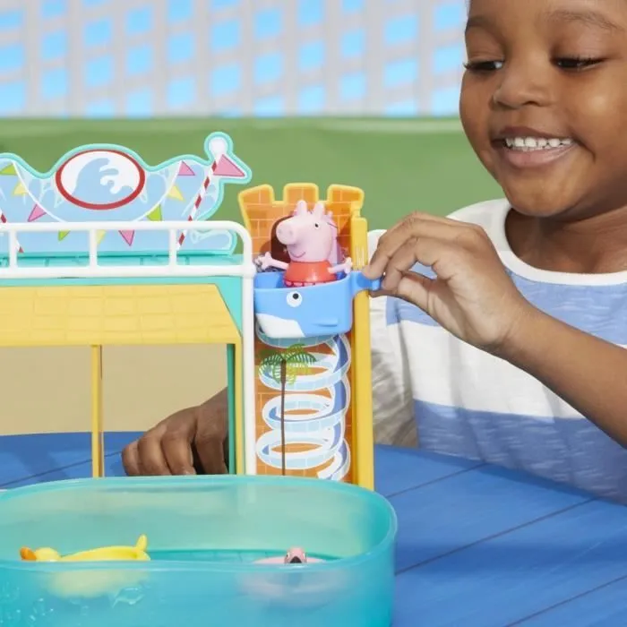 Coffret Peppa Pig Le parc aquatique de Peppa avec 2 figurines et 15 accessoires pour enfants dès 3 ans-3