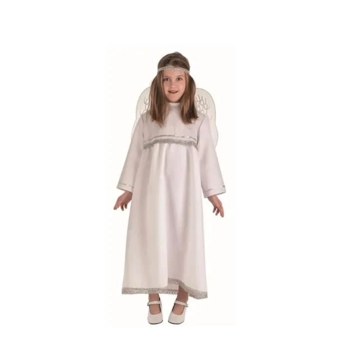 Déguisement d'Ange pour fille - Marque - Modèle - Tailles - Robe - Ailes - Serre-tête-0