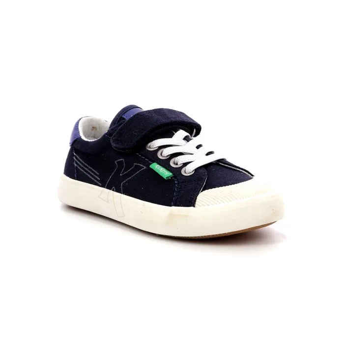 Baskets basses - KICKERS - Kickgoldi - Marine - Élastique - Confort optimal-1