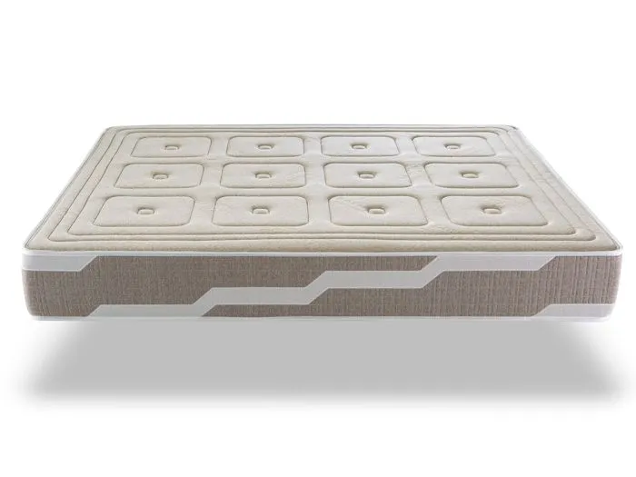 Matelas naturel 90X190 ORGANIC NATURA, Épaisseur 22 CM, 100% Coton et lin, relaxation musculaire, durable et ergonomique. Fermeté 3/-3