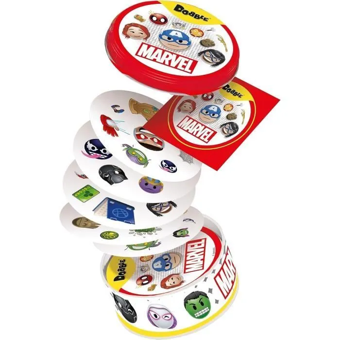 Jeu d'ambiance - ASMODEE - Dobble : Marvel Emoji (Eco Sleeve) - 6 ans - Extérieur - Mixte-3