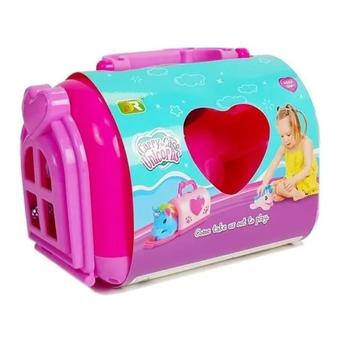 Jouet en peluche - Kucyk - Cheval licorne poney - Cage de transport - Douceur - Mixte-1