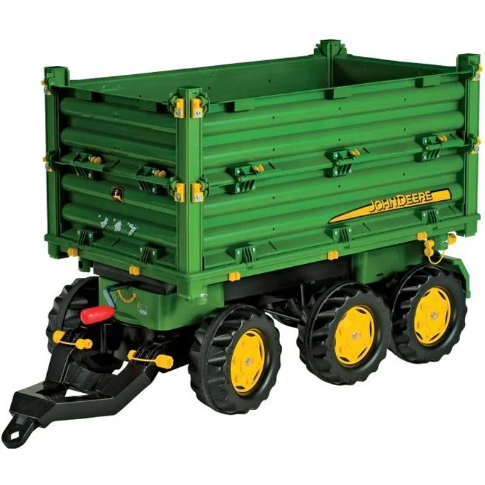 Remorque Multitrailer 3 essieux - ROLLY TOYS - JOHN DEERE - Vert - Garçon - 3 ans et plus-0
