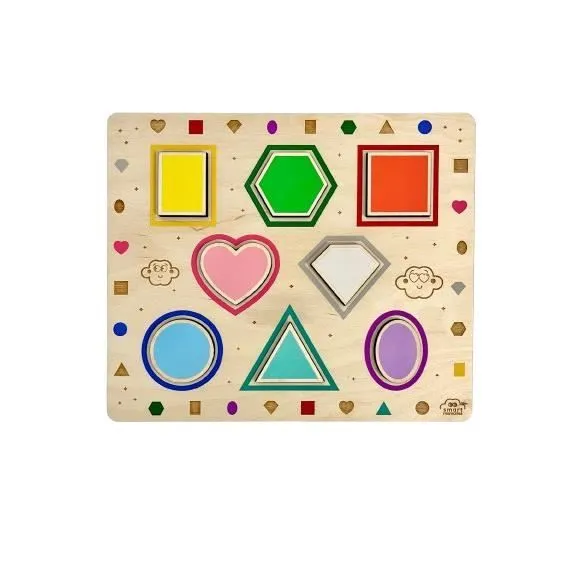 Jeu de formes en bois Montessori - Smart memories - 5906090726392 - Enfant - Mixte-0