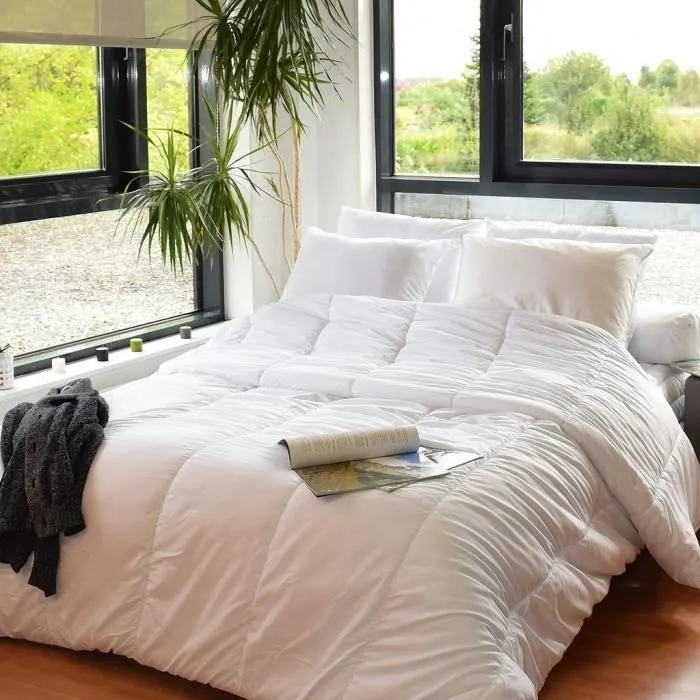 Couette legere anti transpirante 200 gr/m² 140 x 200 cm pour lit 1 place-2