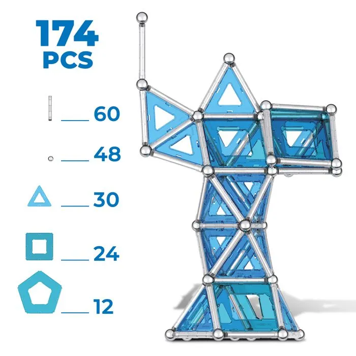 Jeux de construction magnétiques - GEOMAG - Geomag Pro-L Skyline NY 174 pcs - Mixte - 8 ans-2