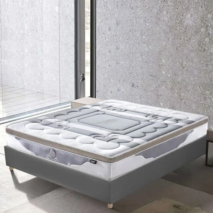 Matelas Platinium 140x190 by Sampur | Épaisseur 30 cm - Mémoire de Forme - Ressorts Ensachés - Latex Naturel - Confort & Longévité-1