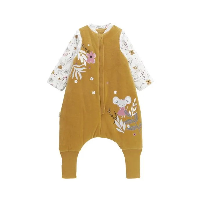 Turbulette d'hiver en velours avec pieds retroussables et manches amovibles Charlie-0