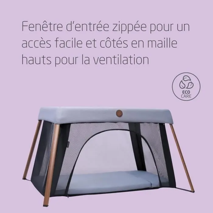 MAXI-COSI IRIS 2, Lit de voyage 2 en 1 - Compact - Evolutif - léger - De la naissance à 3 ans, ESSENTIAL GREY-5