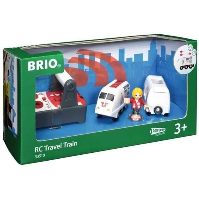 Train de Voyageur Radiocommandé BRIO World - Accessoire son & lumière en bois - Ravensburger - Mixte - Dès 3 ans-0