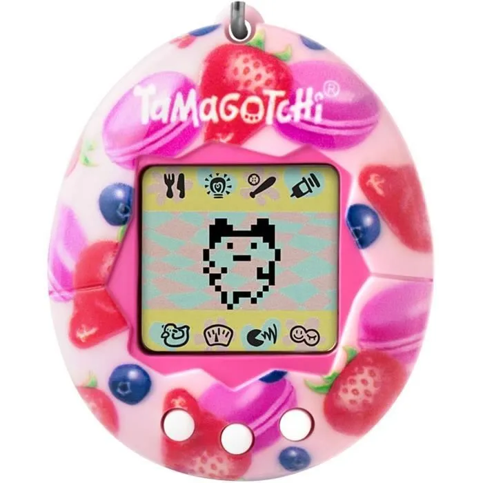 Tamagotchi - BANDAI - Tamagotchi original - Berry Delicious - animal électronique virtuel avec écran couleur, 3 boutons et jeux-1