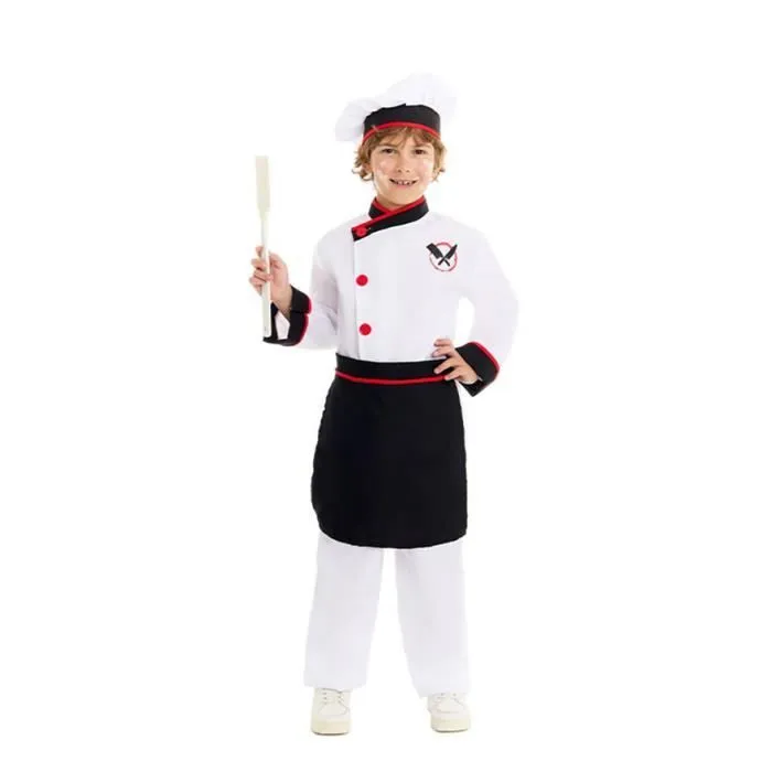 Partilandia Déguisement de chef cuisinier pour enfants (10-12 ans)-0