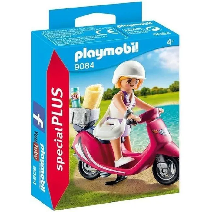 PLAYMOBIL - Vacancière avec Scooter - Spécial Plus - Accessoires inclus-0