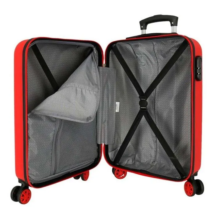 Valise enfant - Disney - Valise fille Mickey et ses amis "Fun Starts Here" - 55 x 38 x 20 cm - Rouge-3