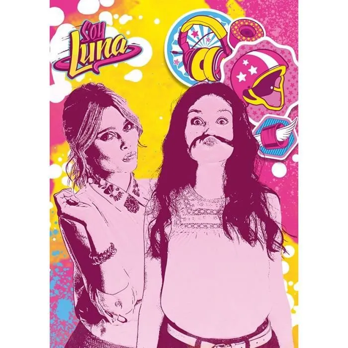 SOY LUNA Tapis Enfant 95x133cm entre filles Antidérapant-0