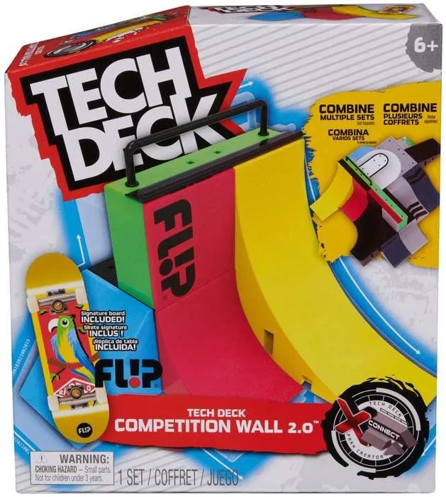 Jeu de touches Tech Deck Rampa Competition Wall 2.0+ skateboard de collection coloré-2