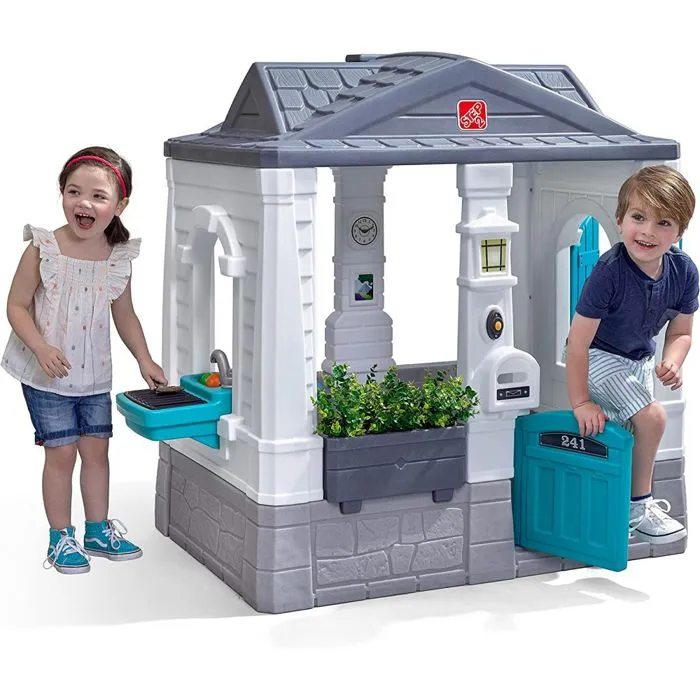 Maisonnette STEP2 Neat & Tidy Cottage Homestyle Edition - Marron - Extérieur - Pour Enfant de 3 ans et plus-3