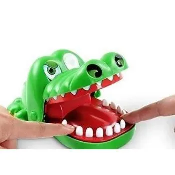 Jeu de Société Crocodile Dentiste pour Enfant - Marque - Vert - Jouet Amusant pour Toute la Famille-2