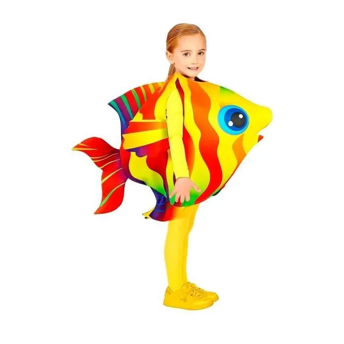 Déguisement Poisson Tropical - WIDMANN - Enfant - Jaune - Carnaval-0