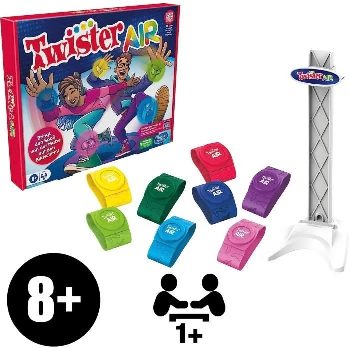 Jeu de société - HASBRO - Twister AIR - Blanc - 8 ans et plus - Intérieur - Jeu d’ambiance-1