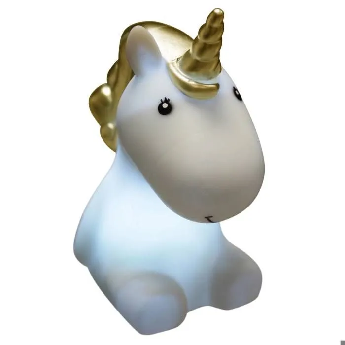 Veilleuse enfant XL "Licorne" H30 cm - Blanc - Atmosphera createur d'interieur-0