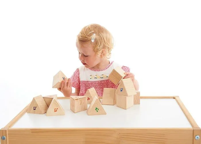 Set de 12 prismes en bois de jeu TICKIT - Jeu éducatif en bois - Mixte - A partir de 3 ans-3
