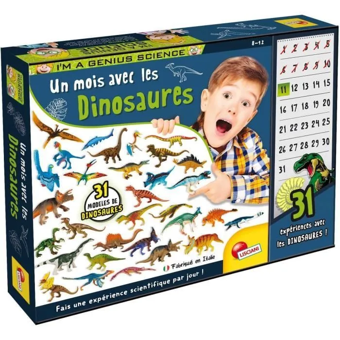 Un mois avec les dinosaures - Kit Scientifique - I'M A GENIUS - 31 dinosaures-0