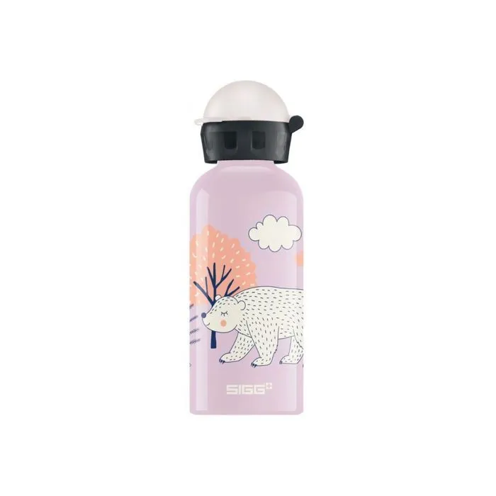 Gourde enfant - Sigg - Ours - Aluminium - Léger - Bouchon de sécurité-0