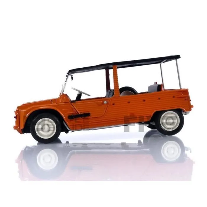 Voiture Miniature de Collection - SOLIDO 1/18 - CITROEN Mehari Phase 1 - 1969 - Orange Kirghiz - 1808201-2